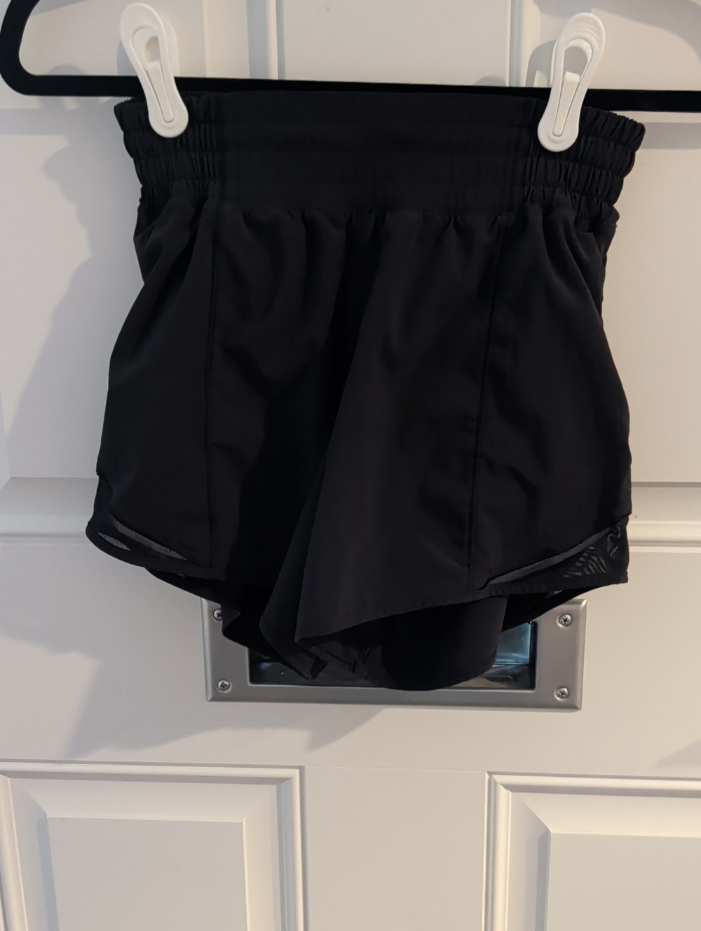 lululemon athletica Black Athletic Shorts with High Elastic Waistband
